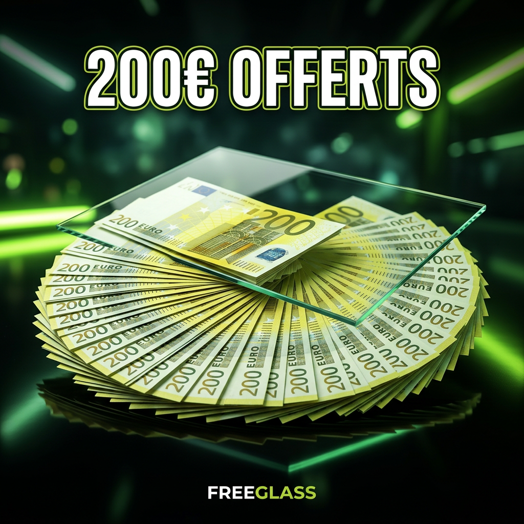 200€ offerts Freeglass